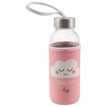 Бутылка в чехле с цветом Облачко Dream big (стекло) (300мл)(12-7599-BT181A73)
