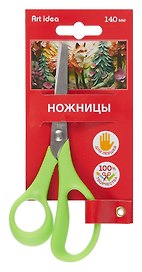 Ножницы детские Art idea, 140 мм, для левшей, с эргономичными ручками