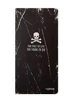 Записная книжка А6+ 48л кл. 90*170мм "Too fast to live…" карт.обл., тонир.внутр.блок, сшивка, LENWA