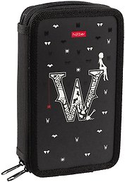Пенал «W-wednesday», 2 отделения, молния, матовый ламинированный, с таблицей умножения, 19х11 см, Hatber