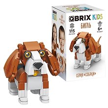 Конструктор «Бигль» 115 деталей, QBRIX KIDS