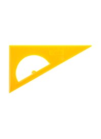 Угольник с транспортиром 16 см, 30 х 60 х 90, Проф-Пресс, в ассортименте