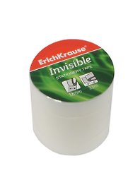 Лента клейкая 12мм*33м, 4шт/упак, "Invisible", Erich Krause