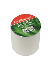 Лента клейкая 12мм*33м, 4шт/упак, "Invisible", Erich Krause