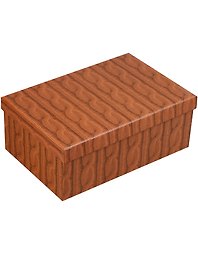 Коробка подарочная "Вязаные косички, горчичный", 17*11*7.5см