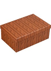 Коробка подарочная "Вязаные косички, горчичный", 17*11*7.5см