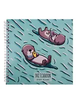 Скетчбук 190*190 40л "Relax" белый офсет, 120г/м2, тв.обложка, евроспираль