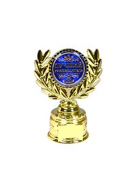 Статуэтка наградная кубок с лавром Лучший руководитель (13,2х10х6,6) (806989)