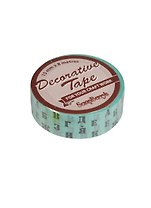Бумажная клейкая лента с принтом Печатные буквы (15мм*8м) (SCB139032) (ScrapBerry`s)