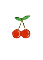 Термонаклейка Красные вишенки (629055) (5х5см) (упаковка)