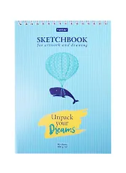 Скетчбук А5 80л "Всё замечательно!" 100г/м2, тв. обложка, спираль