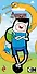 Adventure time Закладка фигурная Финн - 0