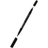 Фломастер «Aqua Brush Duo» чёрный медиум, Lyra - 1
