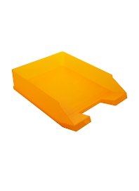 Лоток горизонтальный "Classic" оранжевый, прозр., Herlitz