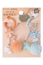 Брелоки парные Котики Cute (иск.мех, ПВХ) (4см) (12-81541-202510-SPT-41) (ассорти)