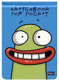 Скетчбук А6 48л "Sketchbook for Pocket. Улыбайся!" 120г/м2, тв.обложка