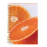Блокнот А5 100л кл. "Апельсины" пласт.обл, евроспираль, Herlitz