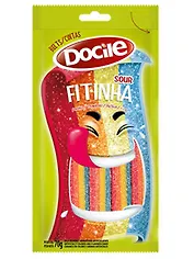 Жевательный мармелад DOCILE SOUR (Цветные ленты со вкусом клубники), 70г