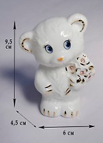 Медвежонок с букетиком (10 см) (1055028)