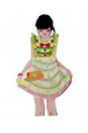 Блокнот-стикер "Девочка в юбочке" 4 (Карамба)