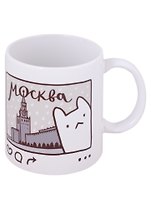 Кружка СПб "Кот Питер - Москва" (керамика) (330мл) (коробка)