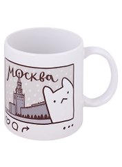 Кружка СПб "Кот Питер - Москва" (керамика) (330мл) (коробка)