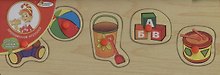 Рамка-вкладыш деревян. Игрушки (1128-TOYS) (156010) (29х10) (Играем вместе)
