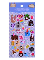 Наклейки зефирные Party Мишки (9,5*20.5)