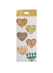 Закладки для книг Сердечки (6шт) (П0901) (Листопадова)