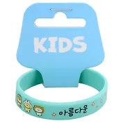 Браслет Корейские зверюшки (мятный) (силикон) (15 см)