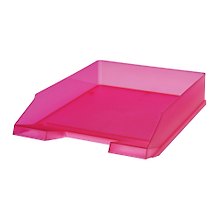 Лоток горизонтальный "Classic" малиновый, прозр., Herlitz