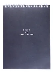 Блокнот А5 50л кл. "Block", черный, карт.обл., спираль, микротекстурирование, ламинация