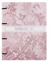 Тетрадь А4 120 листов, клетка, "Floreale. Cedar Rose" на кольцах