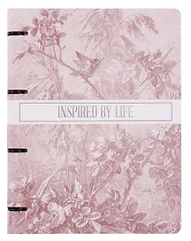 Тетрадь на кольцах «FLOREALE. Cedar Rose» 120 листов в клетку, А4, сменный блок - Listoff