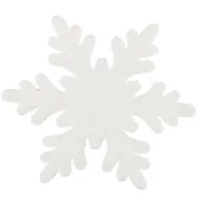 Украшение поролоновое "Снежинка с блестками", 20 см