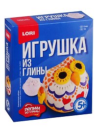 Набор для творчества LORI Игрушка из глины Сова