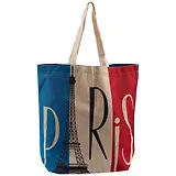 Сумка Французский флаг (текстиль под лен) (37х37) (12-09334-DM003)