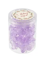 Набор елочных мини-подвесок Мишки фиолетовые (25шт) (пластик) (ПВХ бокс) (12-08621-N24)