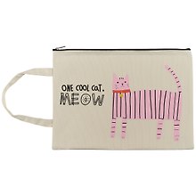 Папка для тетрадей «Cool Cat» А4, ткань, на молнии, AnAn