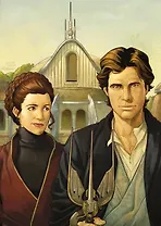 Скетчбук А5 32л «Звёздные войны. Хан и Лея. Кореллианская готика» пружина