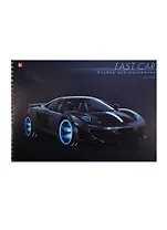 Альбом для рисования Unnika, "Самый быстрый (авто)", А4, 20 листов, на гребне