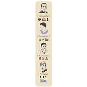 Закладка для книг пластиковая "Писатели 2"
