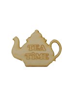 Заготовка деревянная для декупажа Чайник с надписью Tea Time