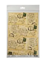 Рисовая карта для декупажа Старинные письма (АМ400057) (21х30см)