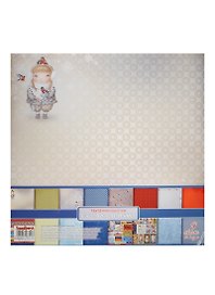 Бумага для скрапбукинга «Однажды Зимой», 9 листов, 30,5х30,5 см, 190 г/м2
