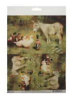 Декупажная карта На ферме (S-043) (упаковка)