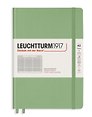 Книга для записей A5, 125 листов в клетку "Classic", твердая обложка, шалфей, Leuchtturm1917
