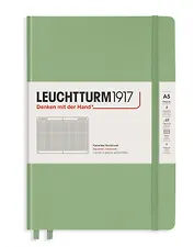 Книга для записей A5 125л кл. "Classic" тв.обл., шалфей, Leuchtturm1917