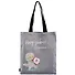 Сумка-шоппер Басик Несу добро с радостью серая текстиль 40см.*32см. - 0