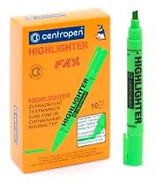 Текстовыделитель Centropen, Fax, зеленый 5 мм